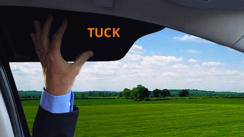 TuckVisor Limo Tint Sun Visor Sunshade Extender for Car Window Windshield Sun Shade Anti-Glare Car Sun Visor Protects from Sun Glare, Snow Blindness, UV Rays, Universal for Cars, SUVs, Trucks 1 Pack - Image 3